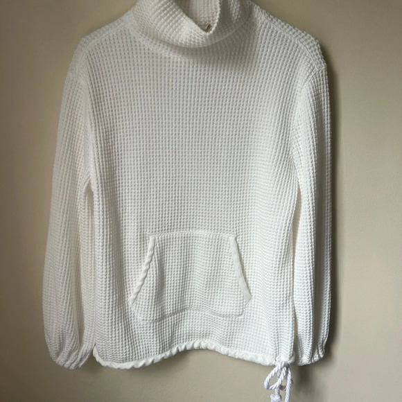 Faherty Pullover Sweatshirt in White Size Small - Picture 4 of 7